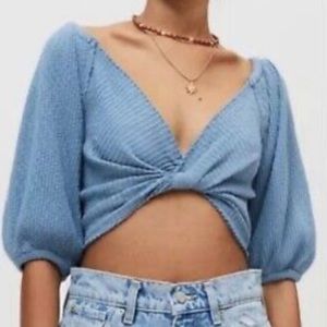 Urban Outfitters Twist Front Crop Top